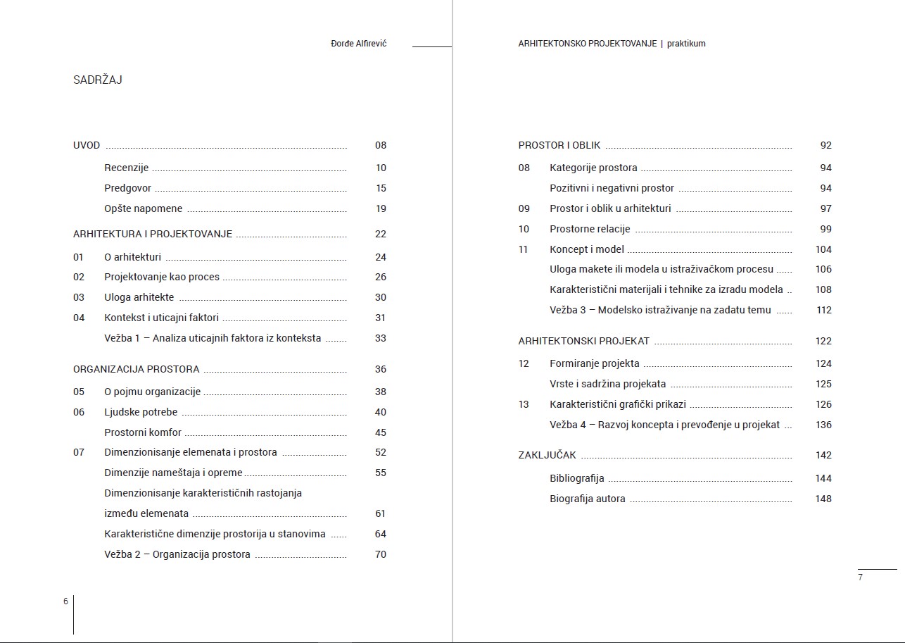 Alfirević Đorđe - Arhitektonsko projektovanje praktikum 2
